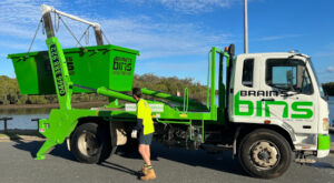 skip bins brighton truck delivery
